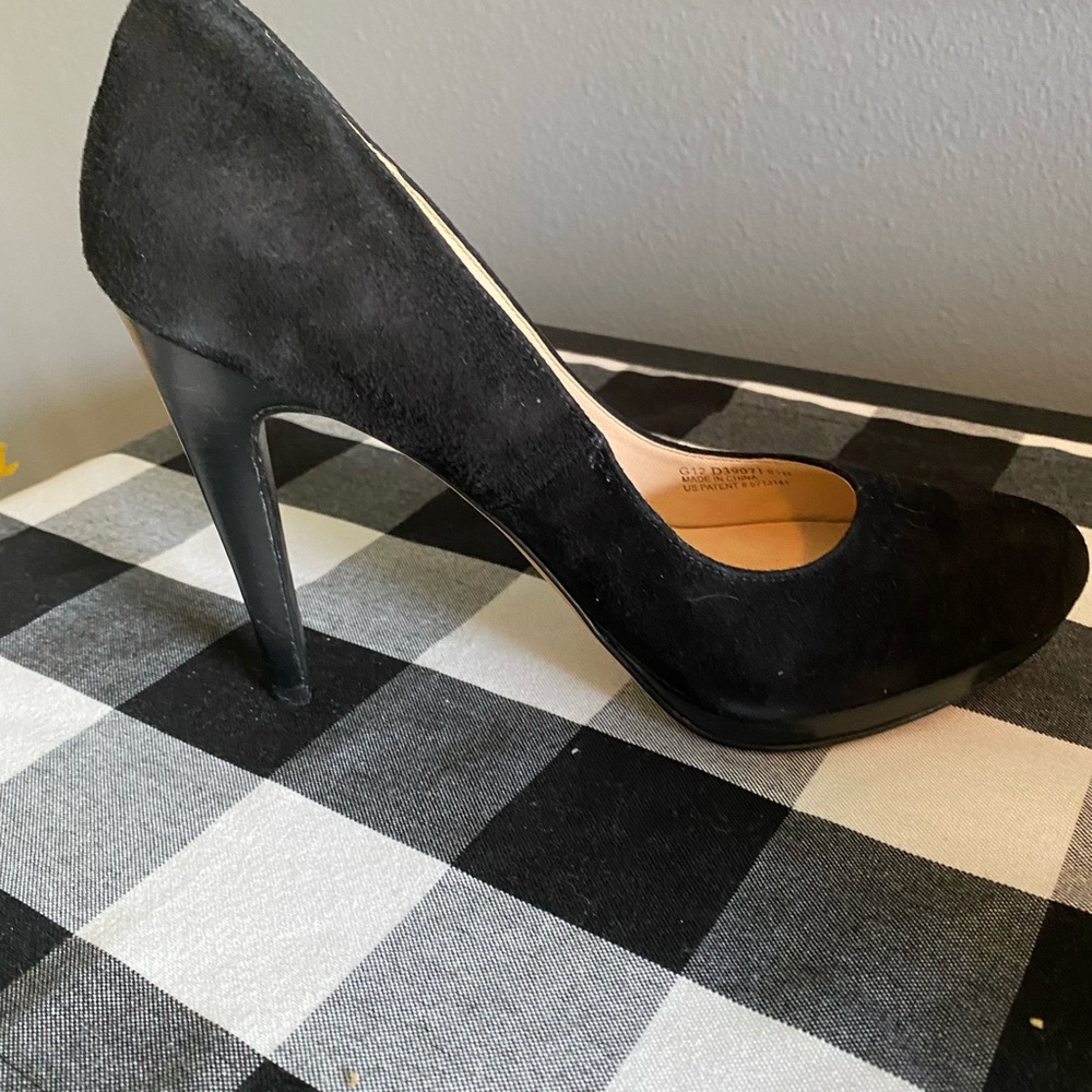 Cole Haan Black Suede High Heels - Picture 7 of 9